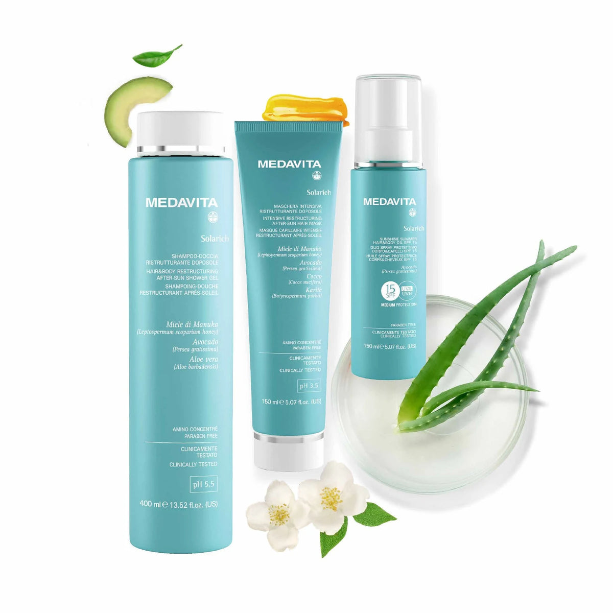 Medavita Solarich Intensive Restructuring After-Sun Hair Mask 150ml lifestyle