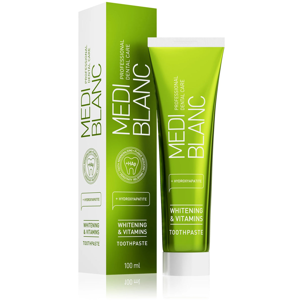 MEDIBLANC Whitening & Vitamins Toothpaste 100ml tube with box #Size_100ml