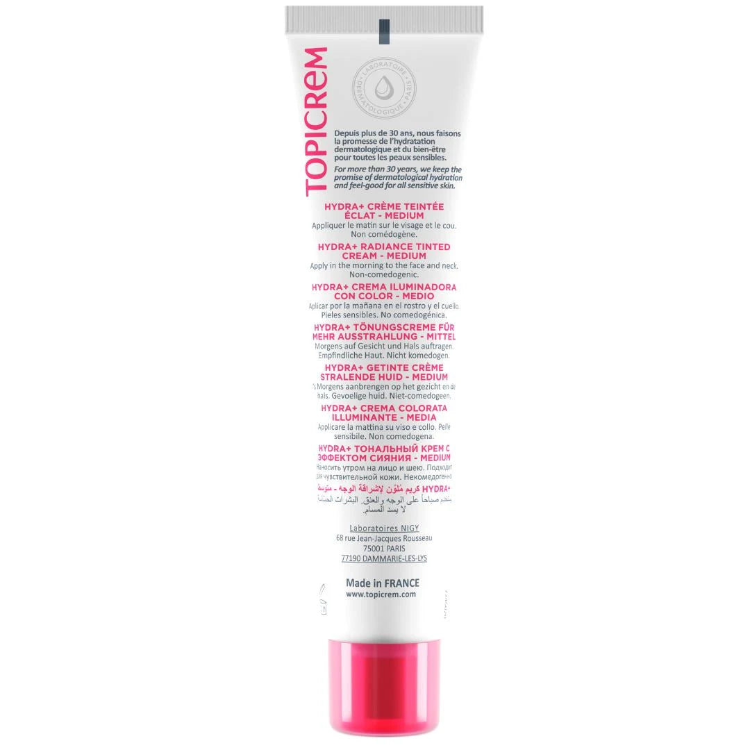 Topicrem HYDRA+ Radiance Tinted Cream SPF50 Medium 40ml #Size_40ml