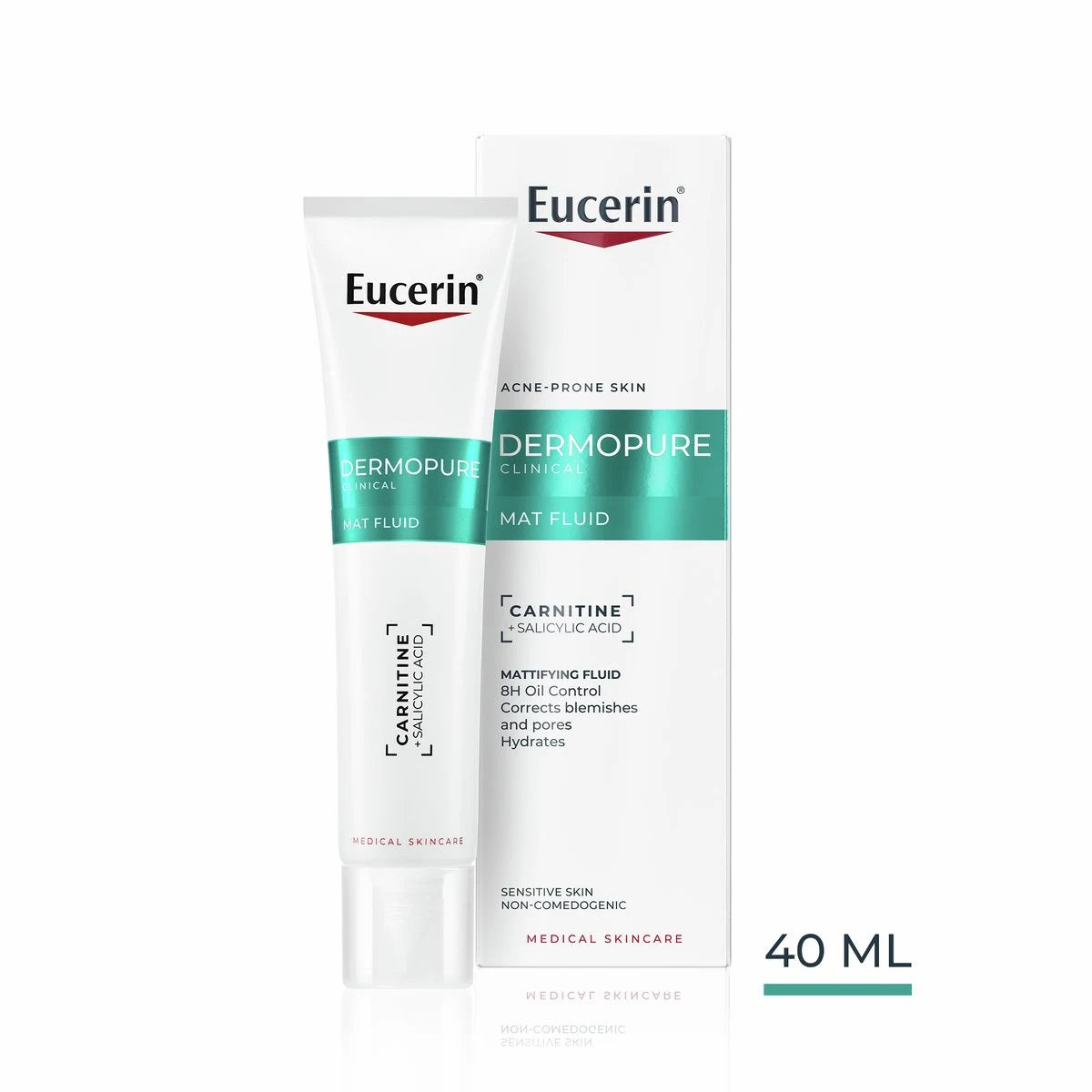 Eucerin DermoPure Clinical Mattifying Fluid 40ml face cream #Size_40ml