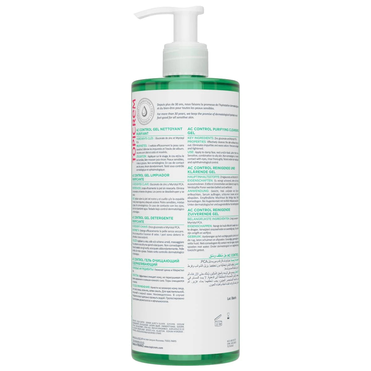 Topicrem AC CONTROL Purifying Cleansing Gel 400ml #Size_400ml