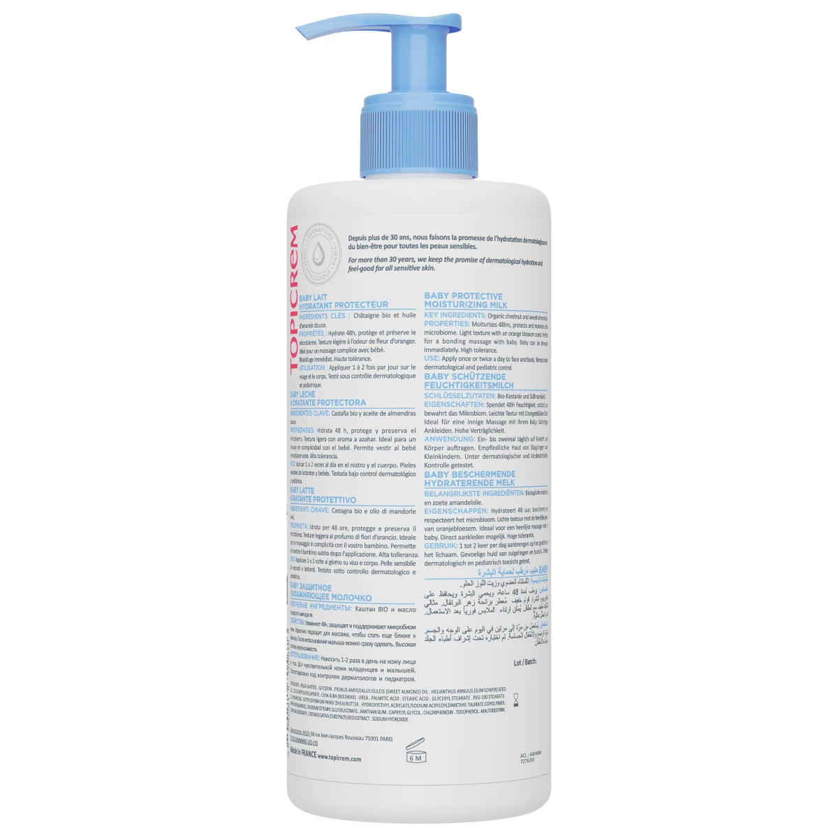 Topicrem BABY Protective Moisturizing Milk 500ml #Size_500ml