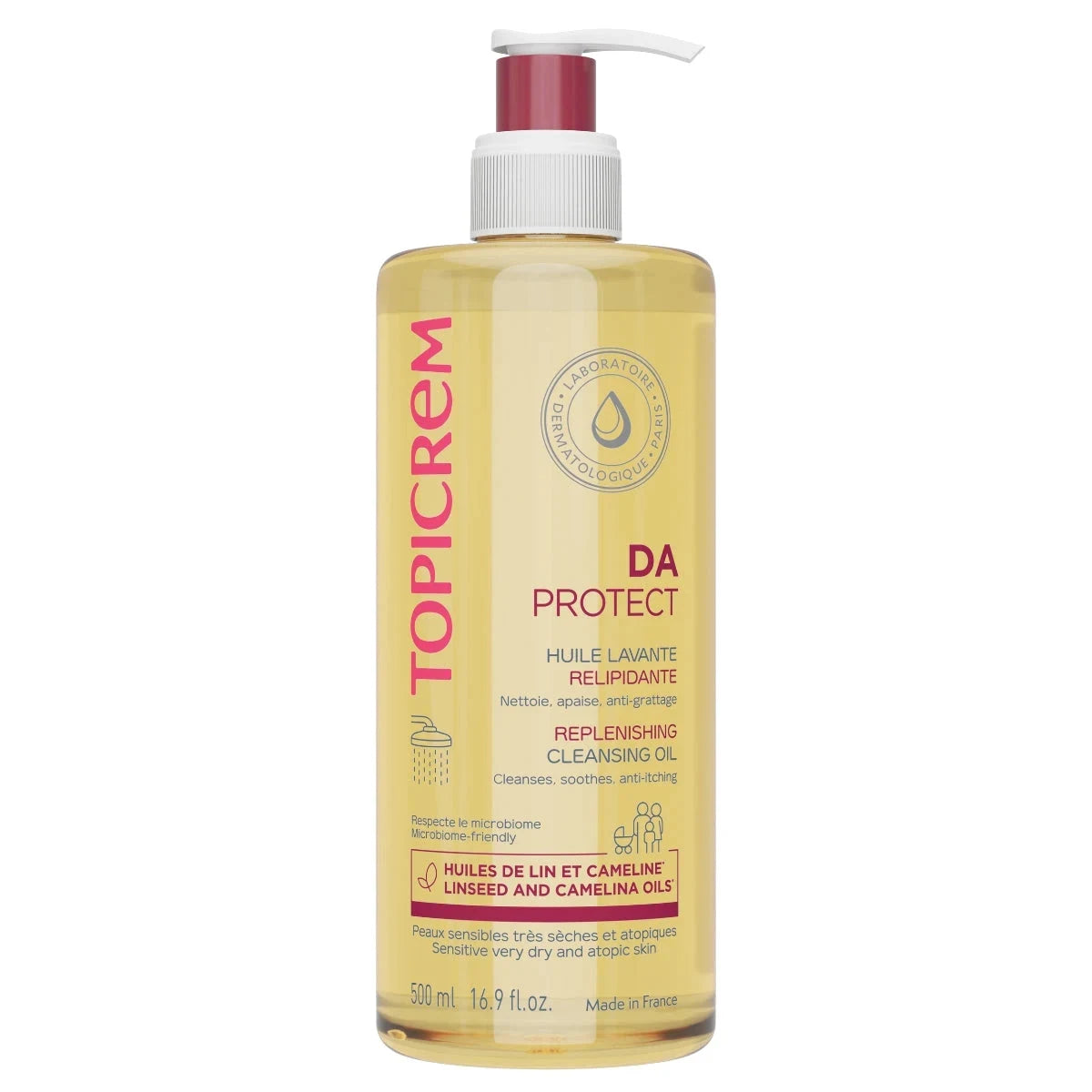 Topicrem DA PROTECT Lipid-Replenishing Cleansing Oil 500ml #Size_500ml