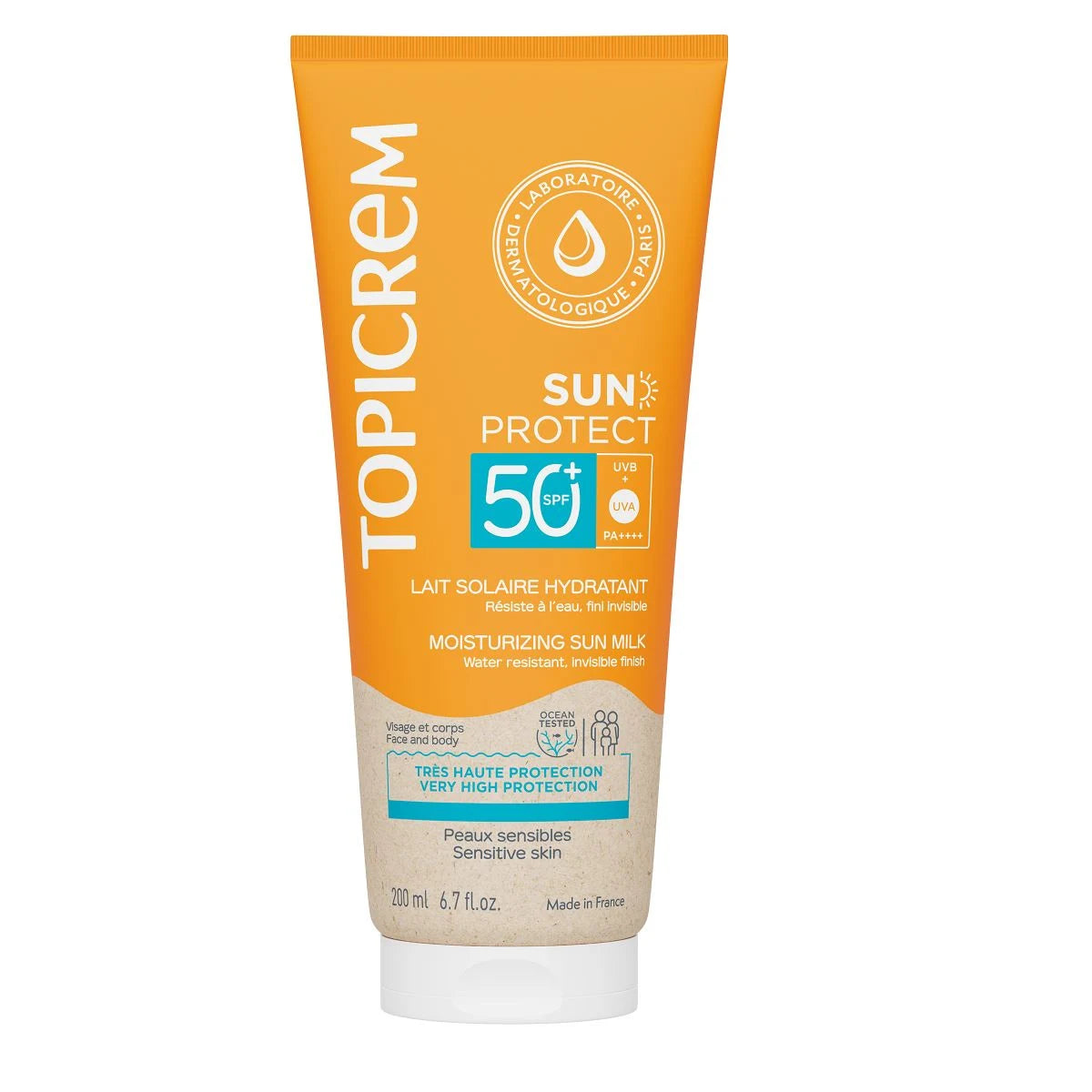 Topicrem SUN PROTECT Moisturizing Sun Milk SPF50+ 200ml #Size_200ml